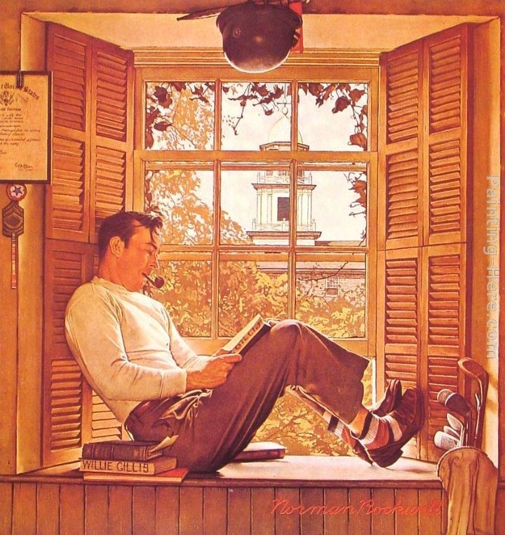 Norman Rockwell Willie Gillis in College